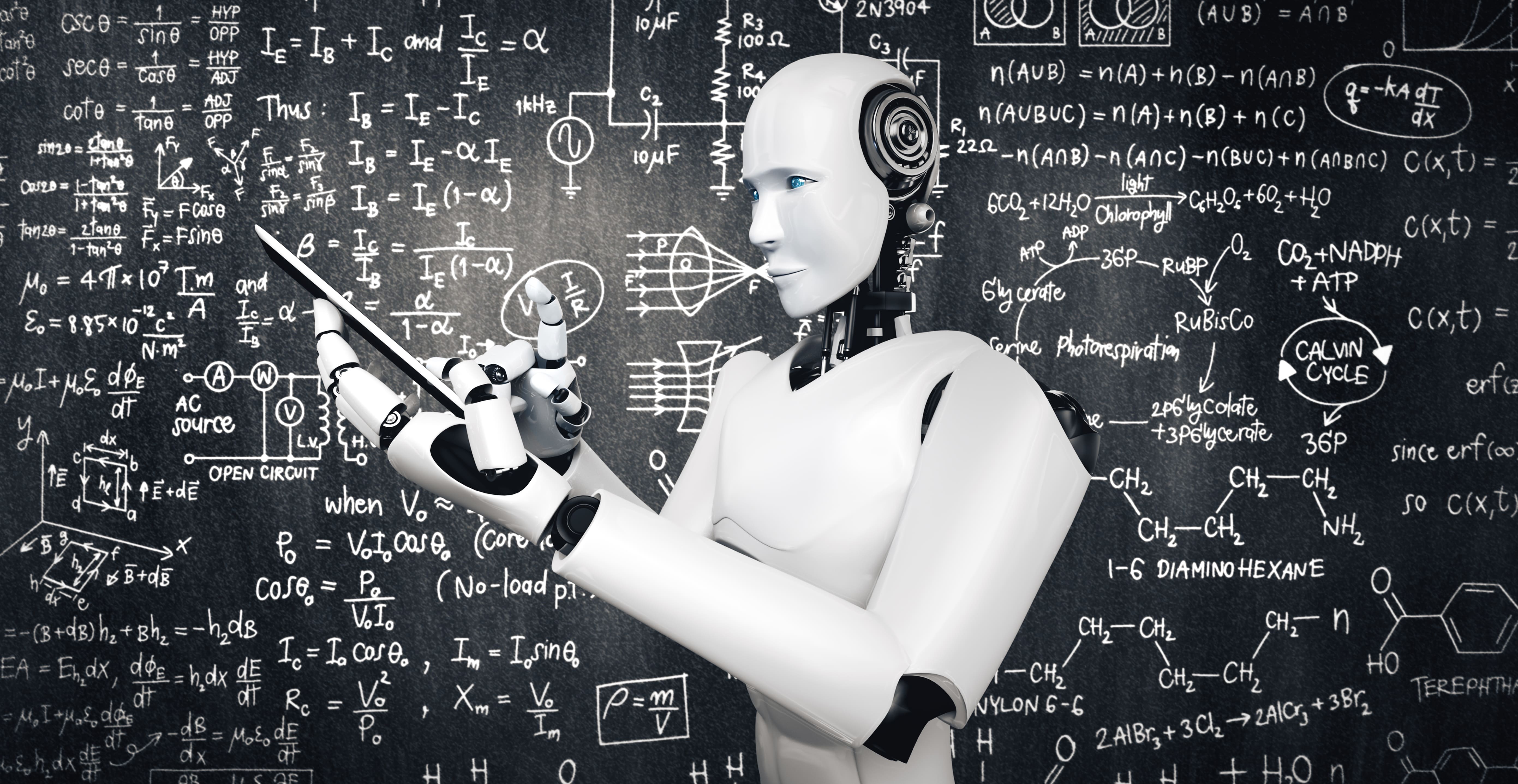 Abstract AI figure analyzing floating data points, symbolizing selective sampling in LLM active learning.